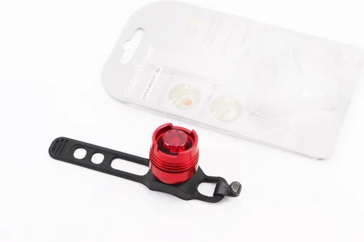 Фонарь задний 1 диод алюминиевый, красный (без батареек), FIX-409010