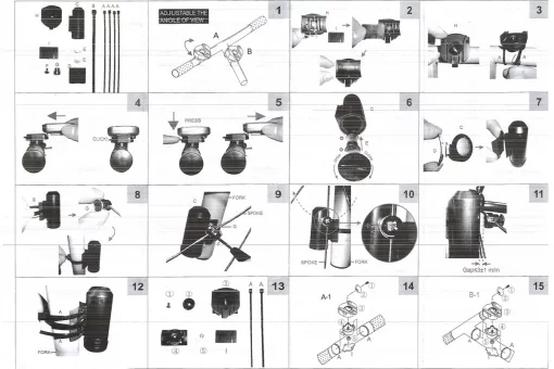 Велокомпьютер 11-функций, беспроводной, чёрный AS-4000 (без батареек), FIX-409011