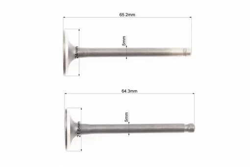Клапан впускной, выпускной к-кт 125cc, FIX-310023