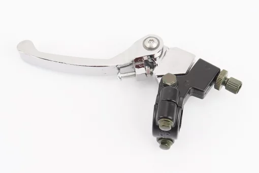 Важіль керма лівий з кріпленням (зчеплення) відкидний "хром", FIX-335316