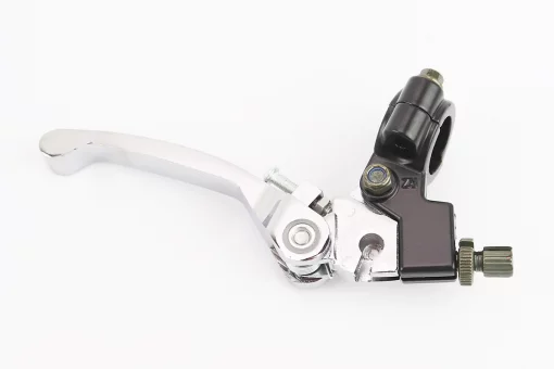 Важіль керма лівий з кріпленням (зчеплення) відкидний "хром", FIX-335316