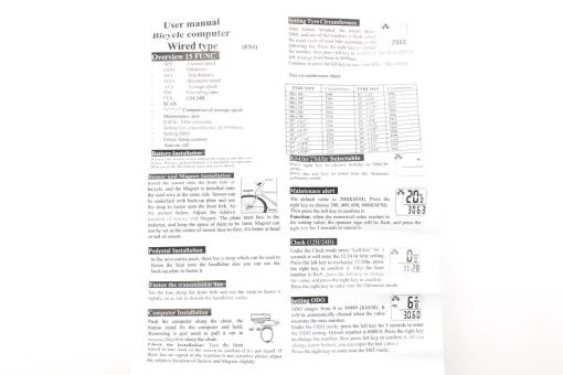 Велокомпьютер 15-функций, проводной, серый YS-468B (без батареек), FIX-409047