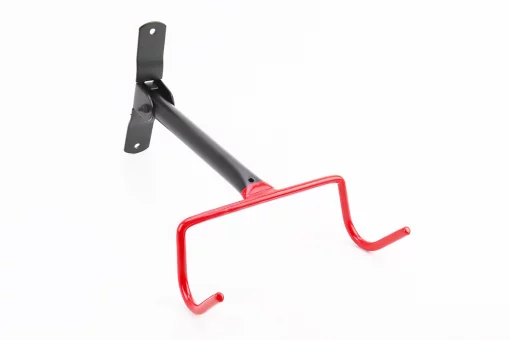 Кріплення велосипеда за раму до стіни складане, чорно-червоне HS-017 (без дюбелів), від 10шт -10%, FIX-409059