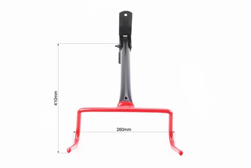 Кріплення велосипеда за раму до стіни складане, чорно-червоне HS-017 (без дюбелів), від 10шт -10%, FIX-409059