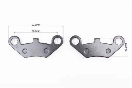 Тормозные колодки (дисковые) Goon 260/CUV Carry 300/Muddy 300/LOF420, к-кт 2шт, чёрные, FIX-335386