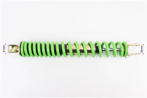 Амортизатор задній GY6/Honda - 305мм*d41мм (втулка 10мм / вилка 8мм), зелений, FIX-339834