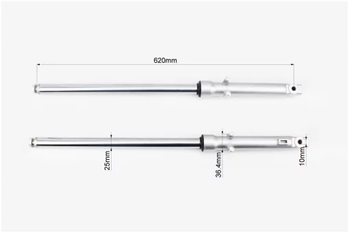 Амортизатор передний (перья), лев., прав. к-кт L-620мм D-25мм (пружина внутри), FIX-318506