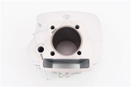 Цилиндр к-кт (цпг) 125cc-52,4мм (палец 13мм, высота цилиндра 78,3мм, высота поршня 37мм), FIX-207819