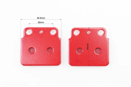 Гальмівні колодки (дискові) KAWASAKI ATV-KSF 400; SUZUKI ATV-LT250/ LT-Z 400/ EBC NO FA137 LT-R 450/ LT 500 к-кт червоні,