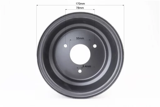 Диск стальной 7*4,5 d=55; 3отв.*78mm, черный, FIX-335452