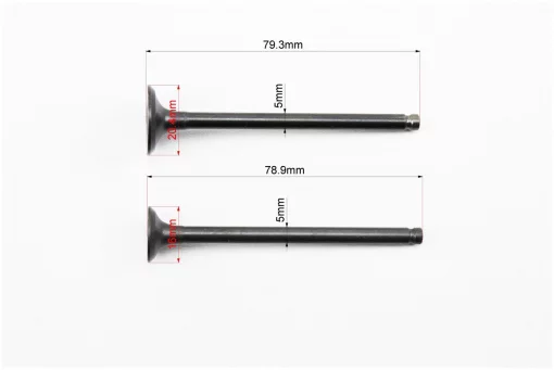 Клапан впускной, выпускной (НЕМАГНИТНЫЙ) к-кт Honda AF-61/62 (d=20,4/16мм; h=78,9/79,3мм), FIX-347337