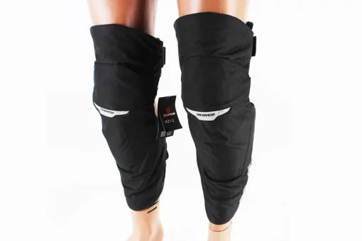 Наколінники захисні (коліно+гомілка) к-кт 2шт, Чорні, тип 2, FIX-354023