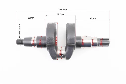 Колінвал 178FA ZUBR (Dшийки-36mm, H-104,9mm) під шліц, FIX-210795