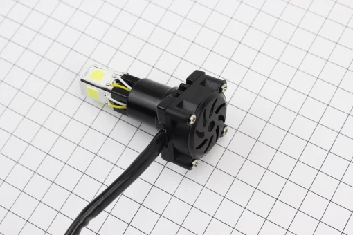 Лампа фари діодний LED-5 SUPER універсальна (к-кт різних кріплень), з стабілізатором + стробоскоп, FIX-354123