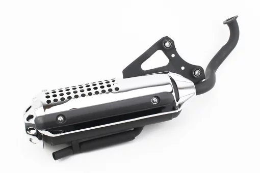 Глушитель Honda DIO ZX AF34/35, LEAD AF-48, ХРОМ, FIX-347402