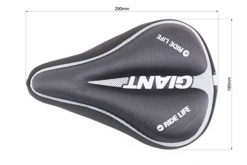 Чехол на сиденье, с мягкой поролоновой вставкой, чёрно-белый GIANT, FIX-409162