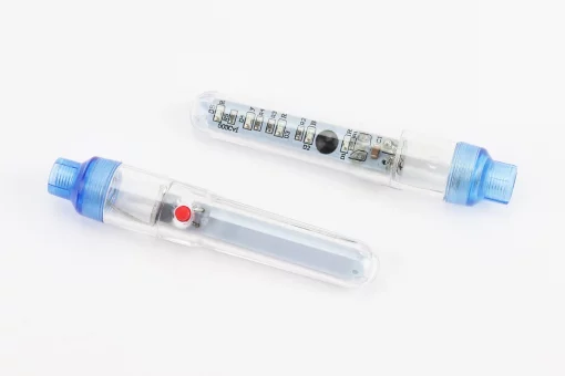 Колпачок ниппеля "мигающий" 5 диодов (красный/синий/жёлтый) к-кт, JY-503-С (без батареек), FIX-409174