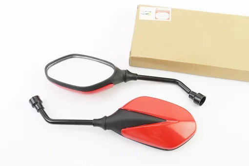 Зеркала к-кт "Lux" красные с черной вставкой, м8 (ССС - знак качества), FIX-354164