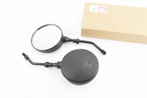 Зеркала к-кт Круглые-черные "МОТО", м10, FIX-354166