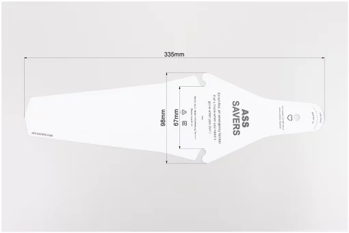 Крило поліпропіленове під сідло, швидкознімне, білий, FIX-409234