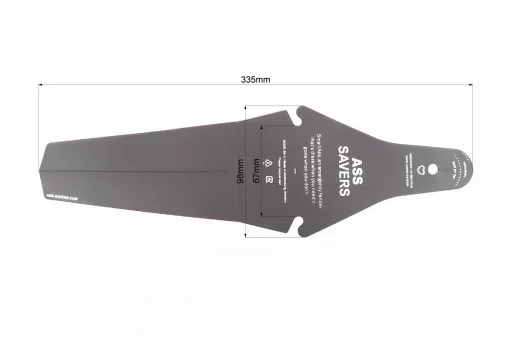 Крыло полипропиленовое под седло, быстросъёмное, чёрный, FIX-409236