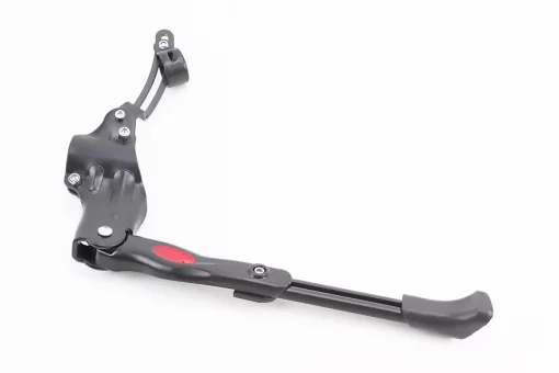 Подножка боковая задняя телескопическая для 24"- 29", с изменяемым углом крепления, алюминиевая, чёрная HS-003, FIX-409237