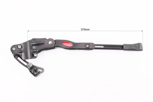 Подножка боковая задняя телескопическая для 24"- 29", с изменяемым углом крепления, алюминиевая, чёрная HS-003, FIX-409237