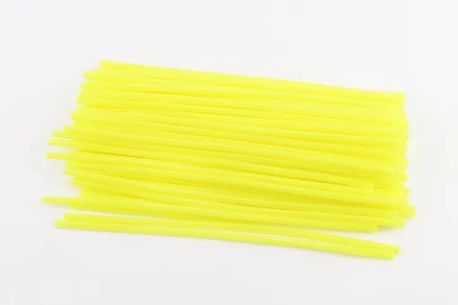 Накладки на спицы 4*240мм, к-кт 72шт, ЖЕЛТЫЙ, FIX-207886