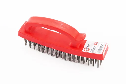 Щетка зачистная ручная 4-х рядная пластиковый корпус BT-0010, FIX-703146