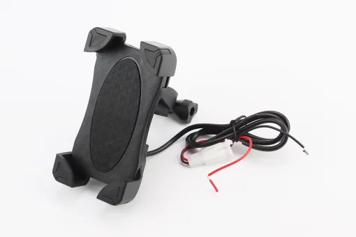 Держатель телефона на руль с черным рисунком + USB зарядка (миним. размер телефона 60*124мм, макс. размер 80*160мм), тип 2,