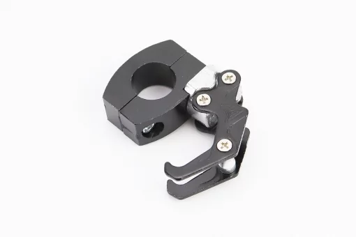 Гачок речовий (метал) подвійний, кріплення на кермо TUNING, ЧОРНИЙ, FIX-354202