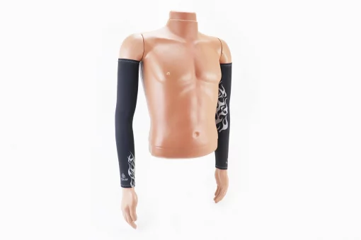 Рукав солнцезащитный к-кт 2шт, L-Чёрный с рисунком UV-M503B, FIX-354224