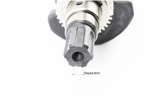 Коленвал 178F (Dшейки-36mm, H-102,4mm) под шлиц +шестерни+подшипник, запрессованный, FIX-602953