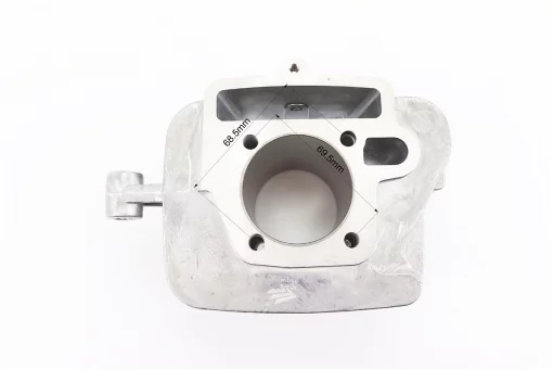 Цилиндр к-кт (цпг) 125cc-54мм (палец 14мм, высота цилиндра 78,3мм, высота поршня 37мм), с ухом, (см.фото размеров), FIX-327095