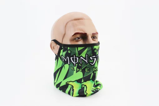 Маска лица пылезащитная "Monster", с зелёным рисунком, GE-75, FIX-354231