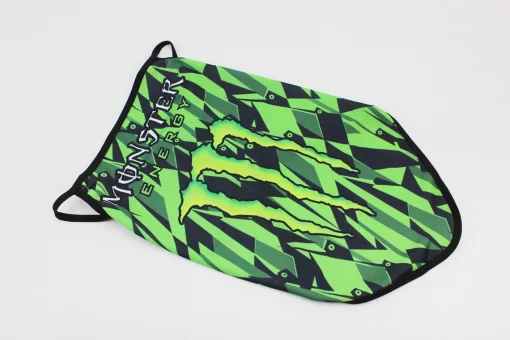 Маска лица пылезащитная "Monster", с зелёным рисунком, GE-75, FIX-354231