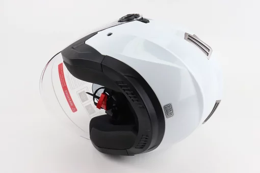 Шлем открытый+откидные очки BLD-708 S (55-56см), БЕЛЫЙ глянец, FIX-206589