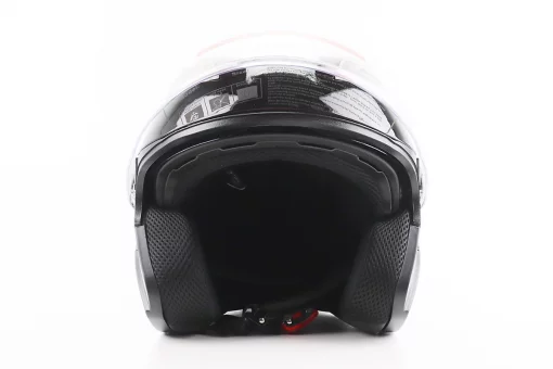 Шлем открытый+откидные очки BLD-708 S (55-56см), ЧЕРНЫЙ глянец, FIX-206590