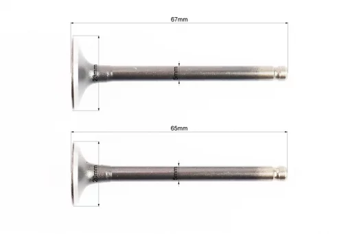 Клапан впускной, выпускной к-кт 70-110-125cc, FIX-318670