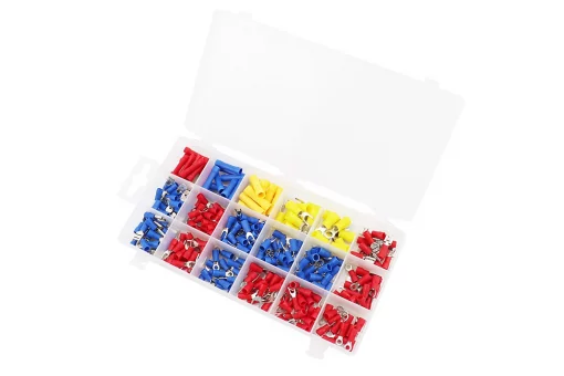 Контакти обжимні 270шт ізольовані для електропроводки TC-9011, FIX-703178