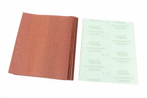 Шлифовальная бумага водостойкая 230x280мм K60 к-кт 20шт 08-2606-Р, FIX-703179
