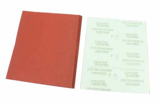 Шліфувальний папір водостійкий 230x280мм K80 к-кт 20шт 08-2608-Р, FIX-703180