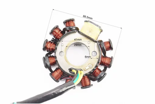 Статор магнето (генератора) (11 котушок роз'єм "мама 4+2") висота 33мм, FIX-310335