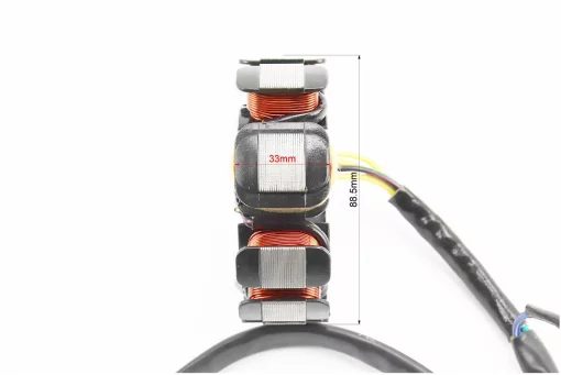 Статор магнето (генератора) (11 котушок роз'єм "мама 4+2") висота 33мм, FIX-310335