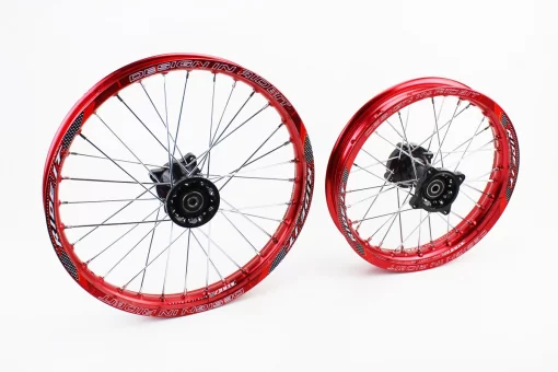 Колесо заднее спицованное 14 "ось 12мм" + переднее спицованное 17 "ось 12мм" к-кт 2шт, Kayo/Viper/Geon X-pit