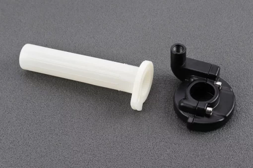 Рукоятка руля правая универсальная с домиком газа "ПИТБАЙК" ЧЕРНЫЙ, тип 1, FIX-327112