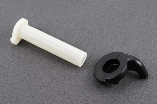 Рукоятка руля правая универсальная с домиком газа "ПИТБАЙК" ЧЕРНЫЙ, тип 1, FIX-327112