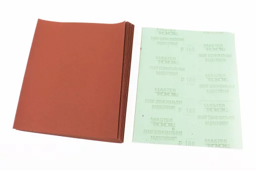 Шліфувальний папір водостійкий 230x280мм K180 к-кт 20шт 08-2618-Р, FIX-703184