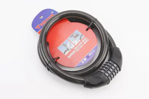 Замок противоугонный тросовый 1000х20мм с 5-и значным кодом, TY462, FIX-409253