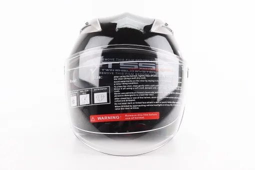 Шлем открытый+откидные очки BLD-708 S (55-56см), ЧЕРНО-СИНИЙ "Bulldog", FIX-206594